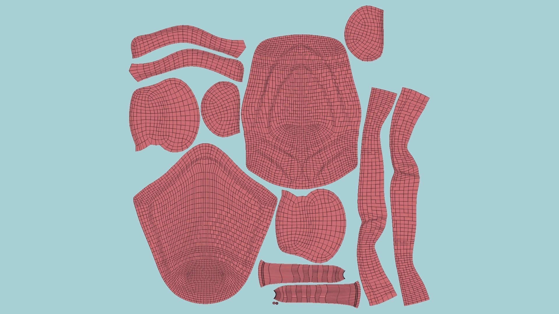 SciFi Backpack H07 White Dirt - Fashion Character Design Low-poly 3D model_12