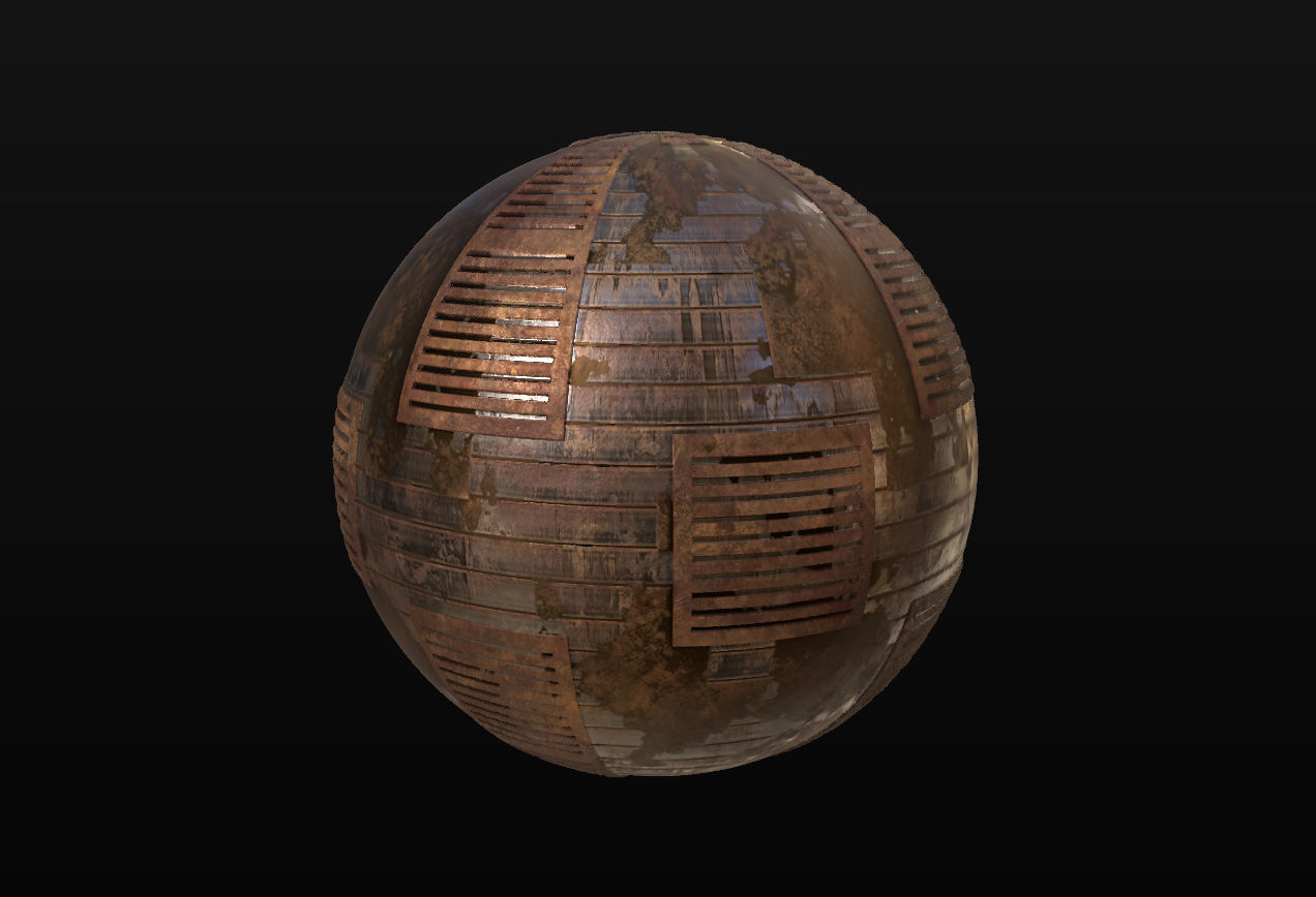 10 Seamless Rusty and Grungy Metal PBR Materials - Set 4 Texture_19
