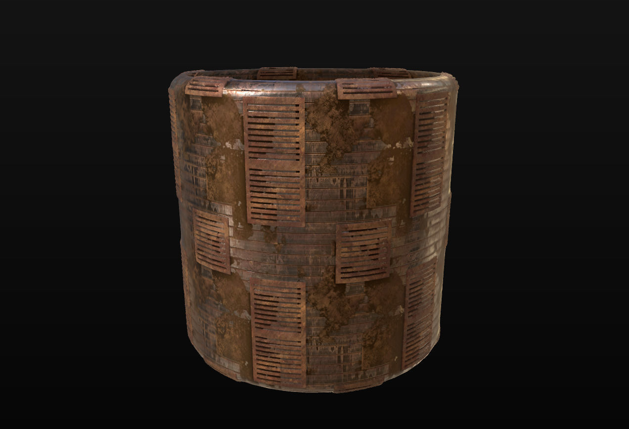 10 Seamless Rusty and Grungy Metal PBR Materials - Set 4 Texture_21
