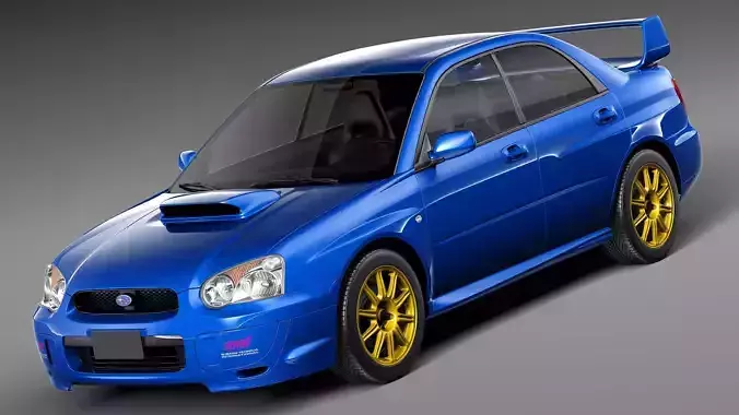 Subaru Impreza STi 2003-2005 3D model