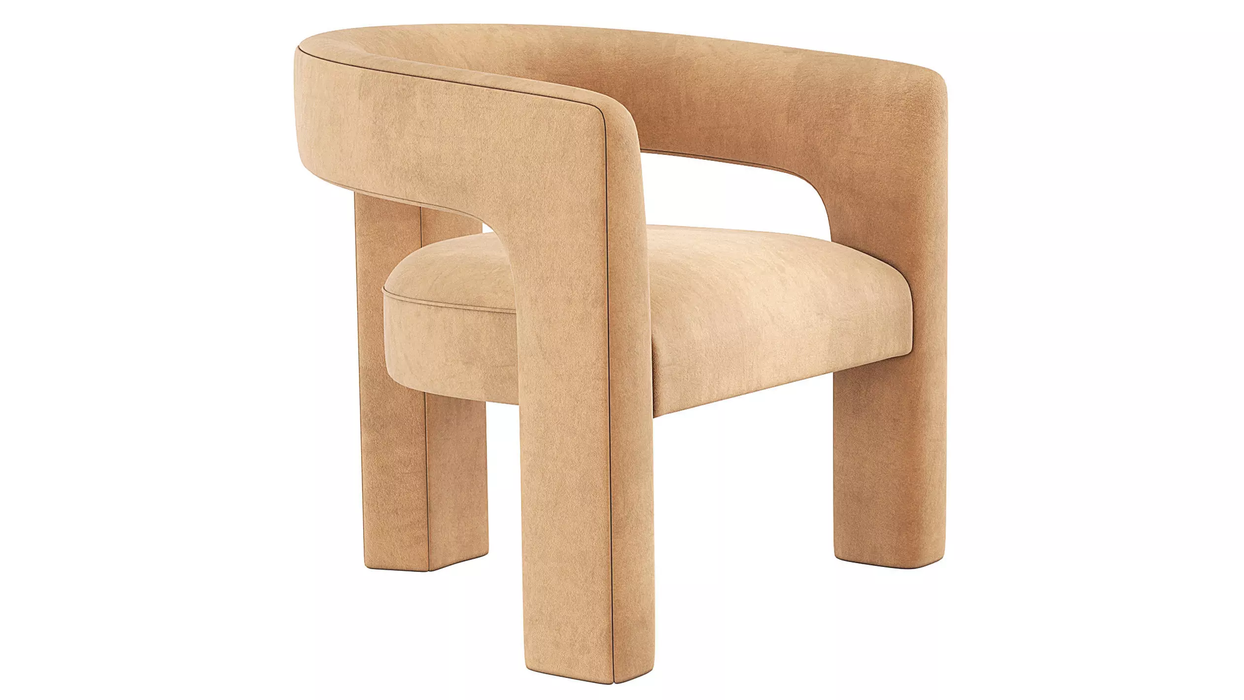 INES Chair Restoration Hardware RH 3D model_0