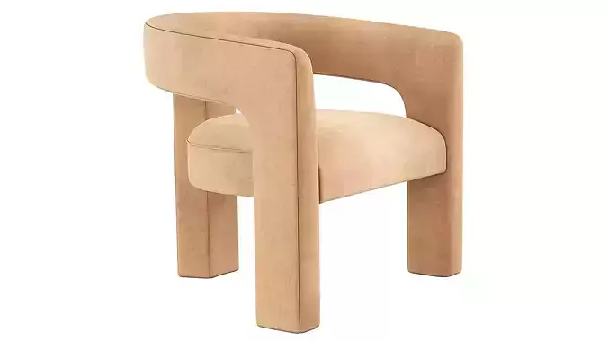 INES Chair Restoration Hardware RH 3D model