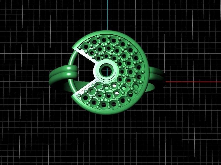 stylish  wedding set pendant and ring  3D Model Collection_40