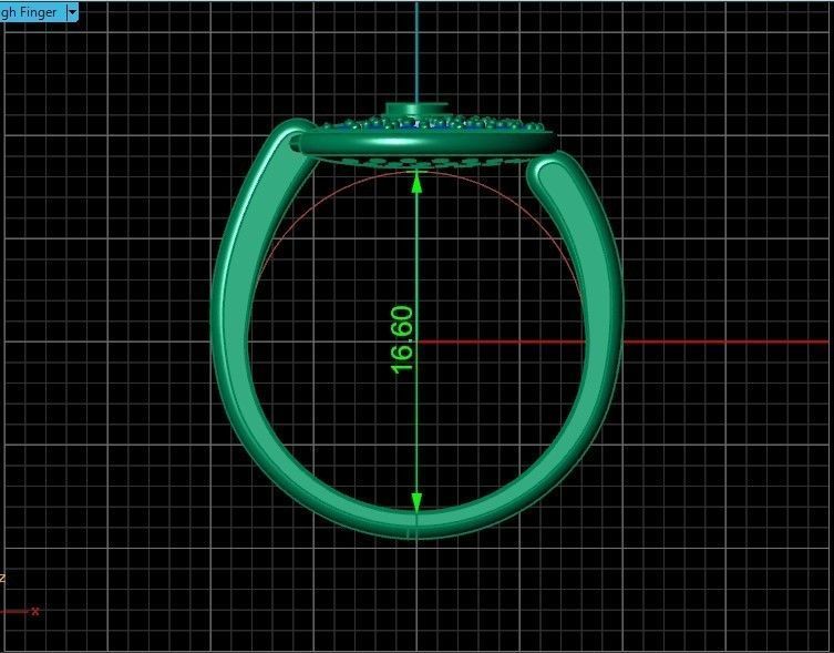 stylish  wedding set pendant and ring  3D Model Collection_39