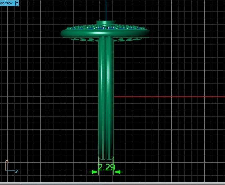 stylish  wedding set pendant and ring  3D Model Collection_33