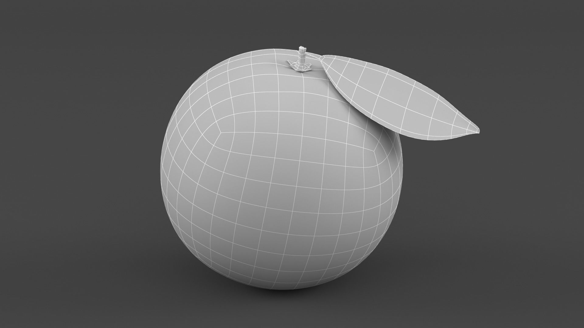 Orange Fruit 3D model_7