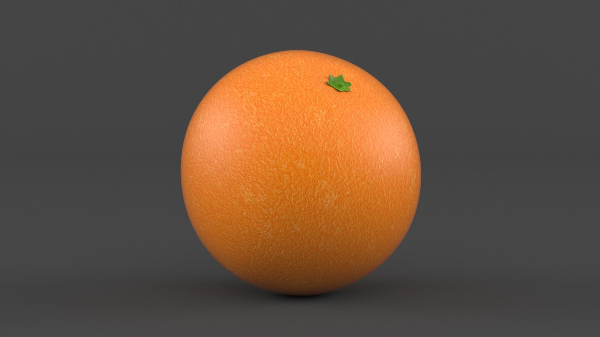 Orange Fruit 3D model_3