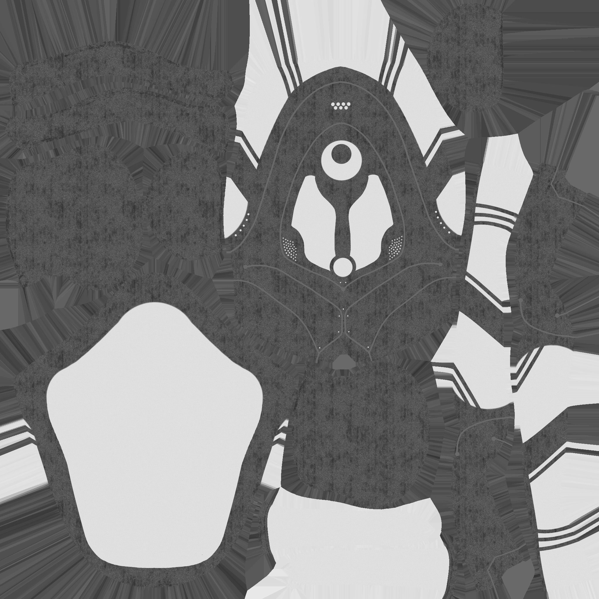 SciFi Backpack H08 Black Red - Fashion Character Design Low-poly 3D model_24