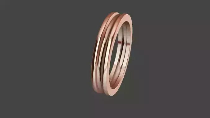 4 sizes wedding band plain stl verified