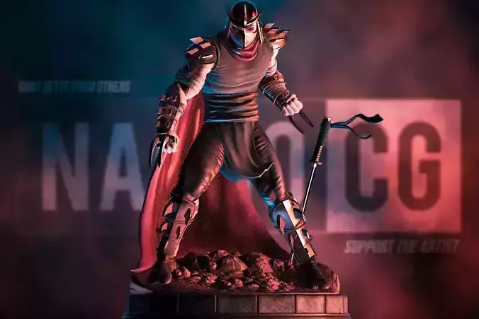 Fan Art Shredder from TMNT - Statue 3D print model
