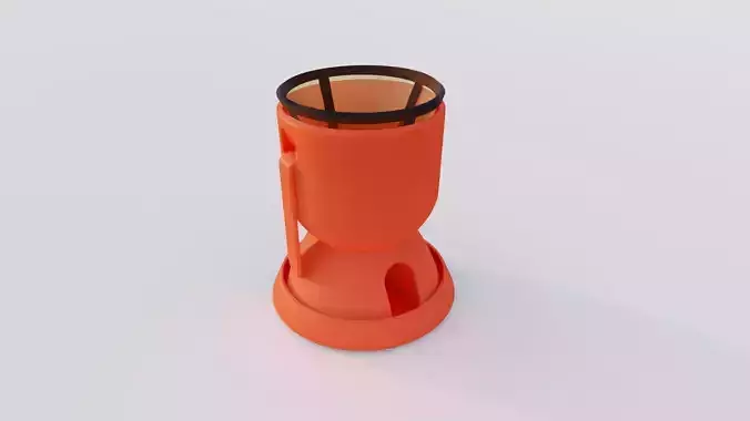 Coffee Pour Over chalice - with drip tray and stirring stick