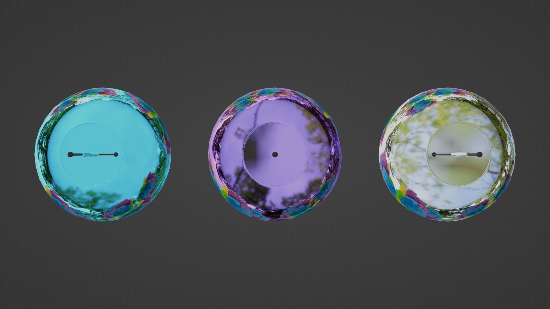 Furin - Wind Chimes Low-poly 3D model_25