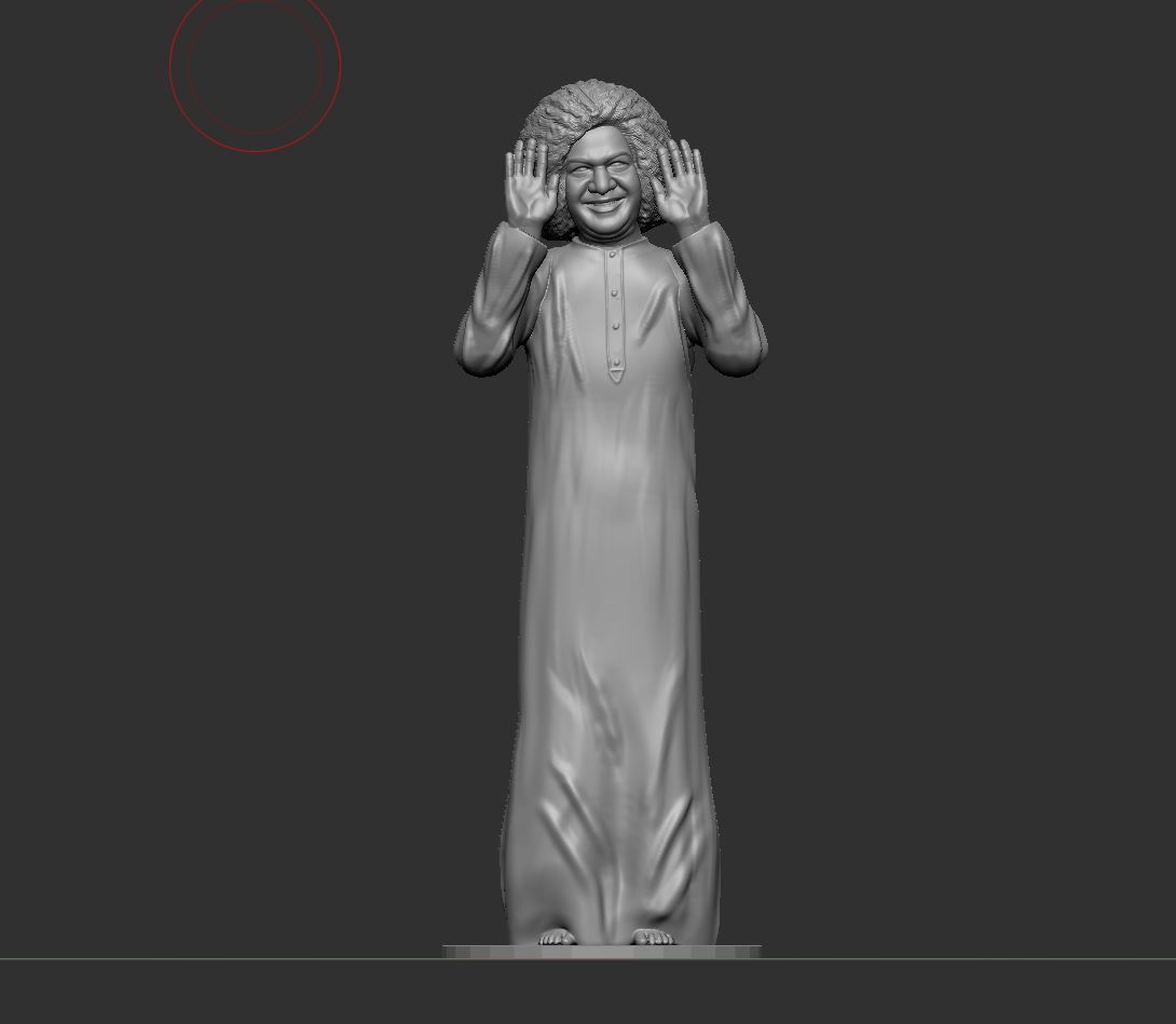 Sathya Sai Baba 3D print model_10