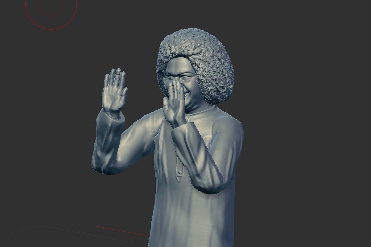 Sathya Sai Baba 3D print model_6