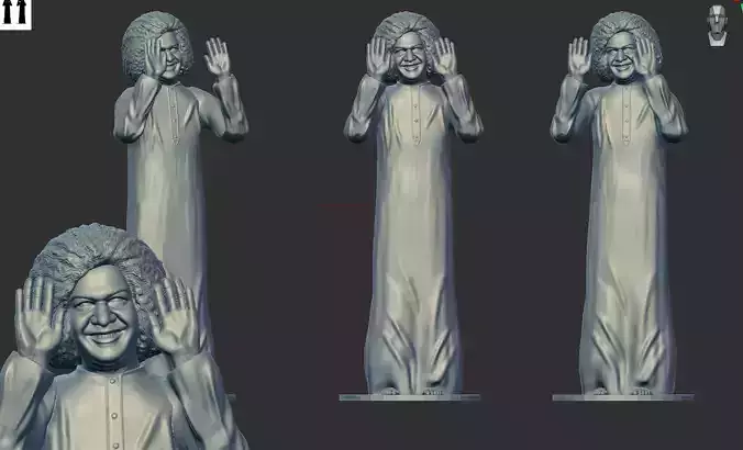 Sathya Sai Baba 3D print model