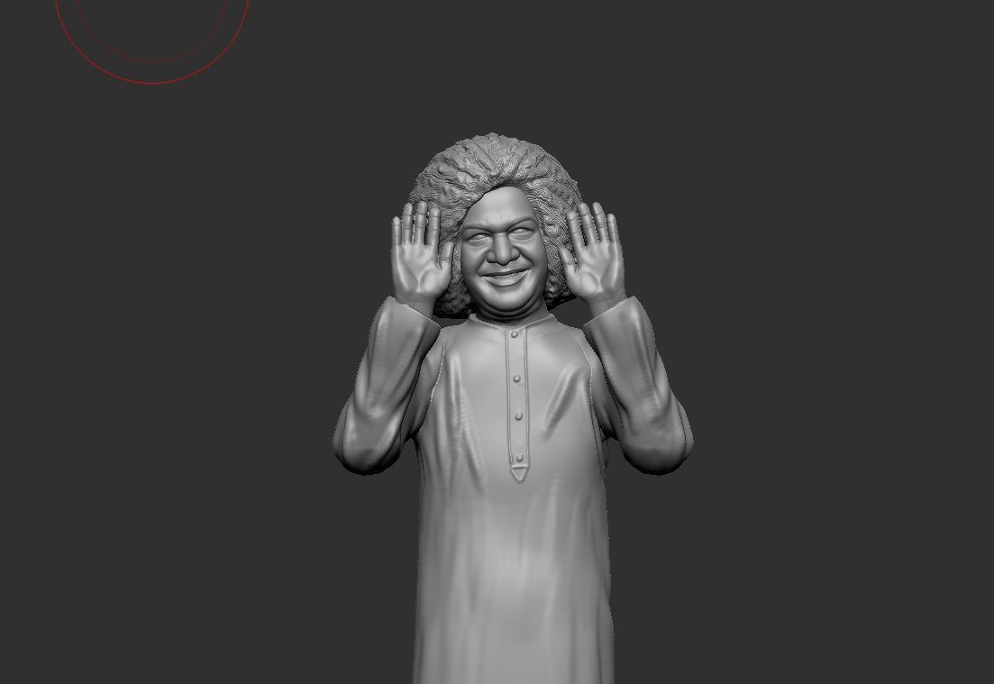 Sathya Sai Baba 3D print model_11