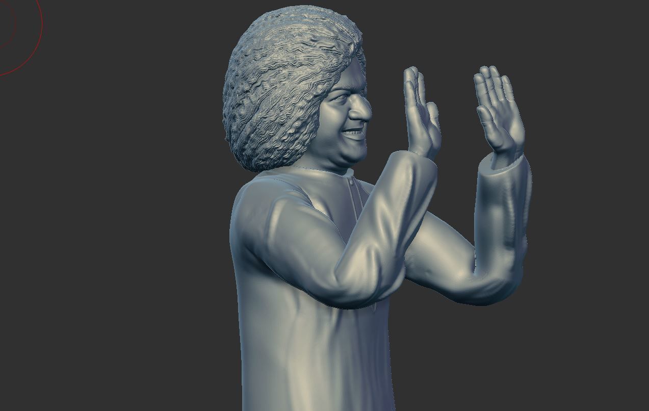 Sathya Sai Baba 3D print model_13