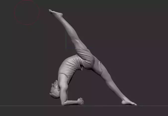 yoga pose  3D print model