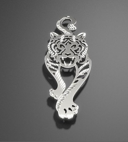 tiger gold 3D print model
