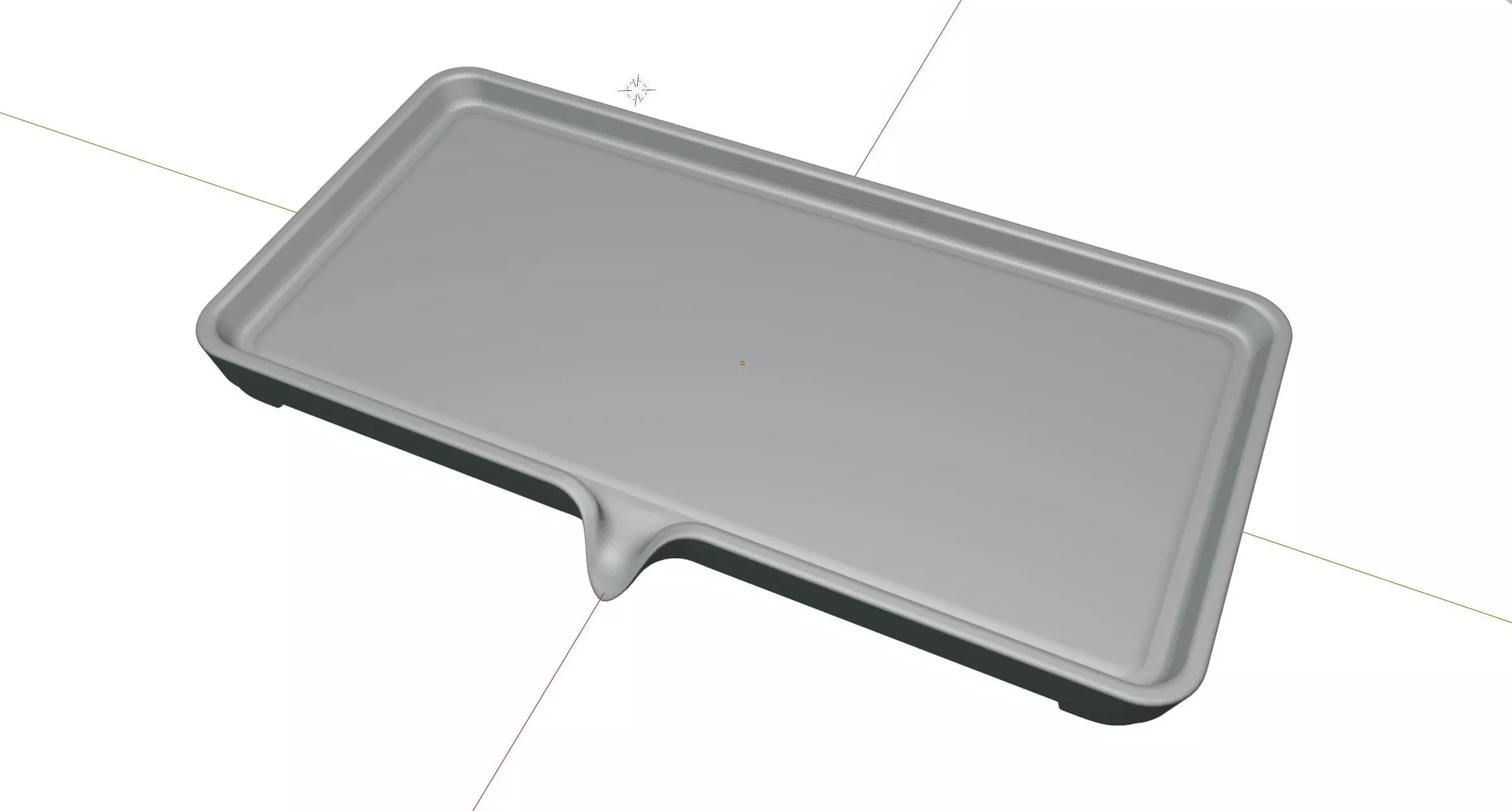 Kitchen Soap and Scrub Brush Tray with Drip Edge Free 3D print model