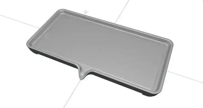 Kitchen Soap and Scrub Brush Tray with Drip Edge