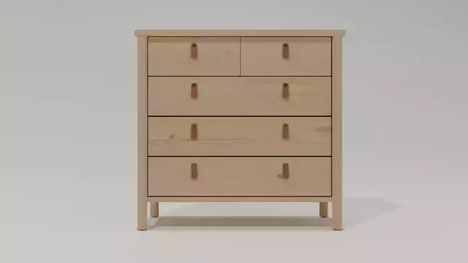 Ikea BJORKSNAS chest of drawers 3D model