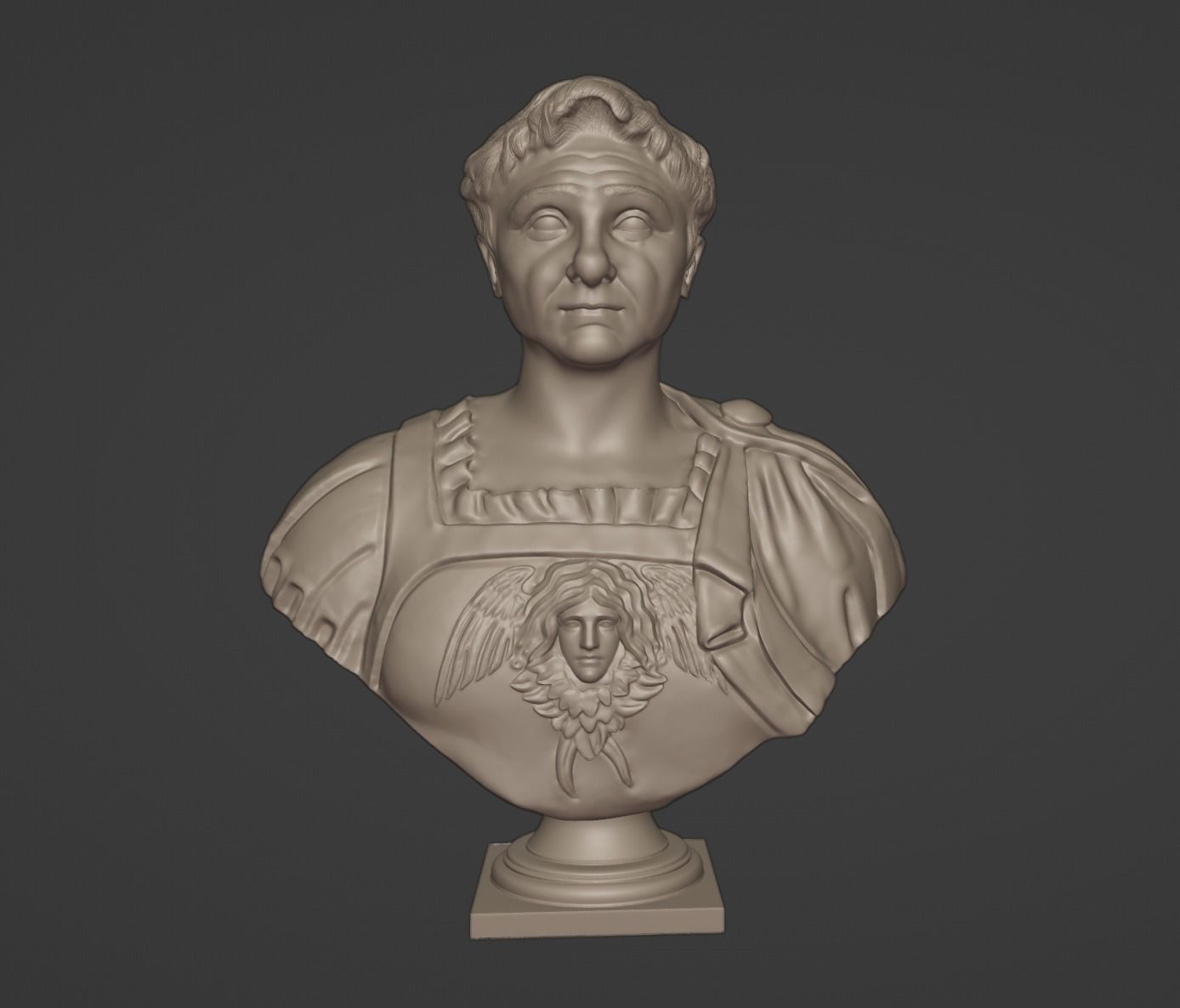 Pompey the Great Bust 3D print model_1