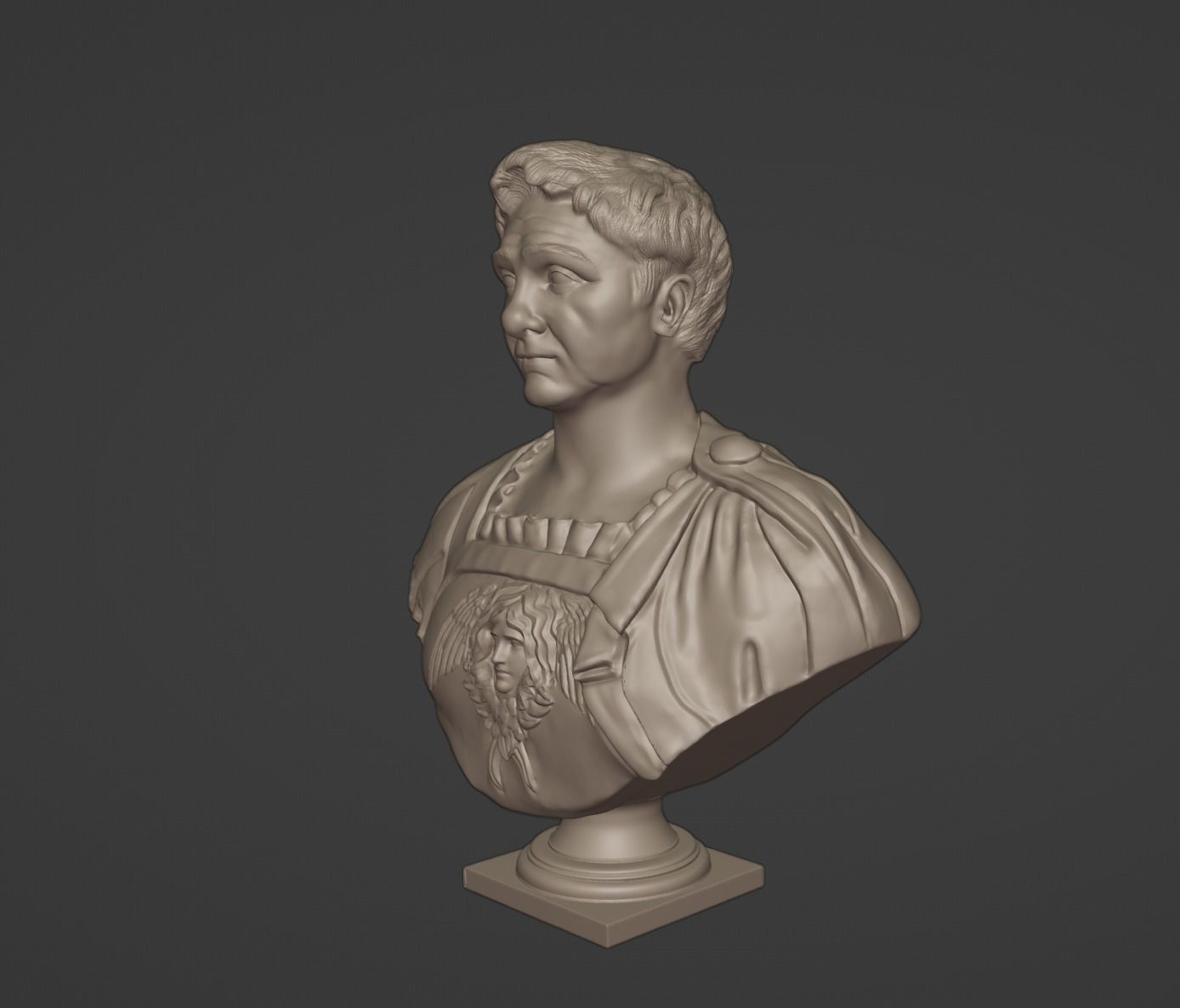 Pompey the Great Bust 3D print model_2