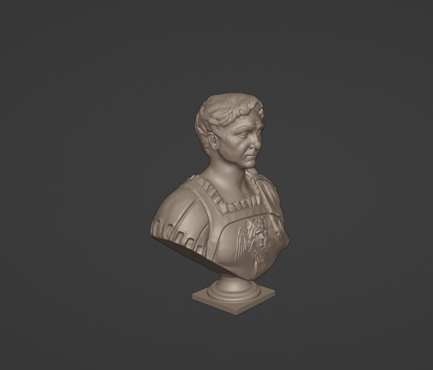 Pompey the Great Bust 3D print model_8
