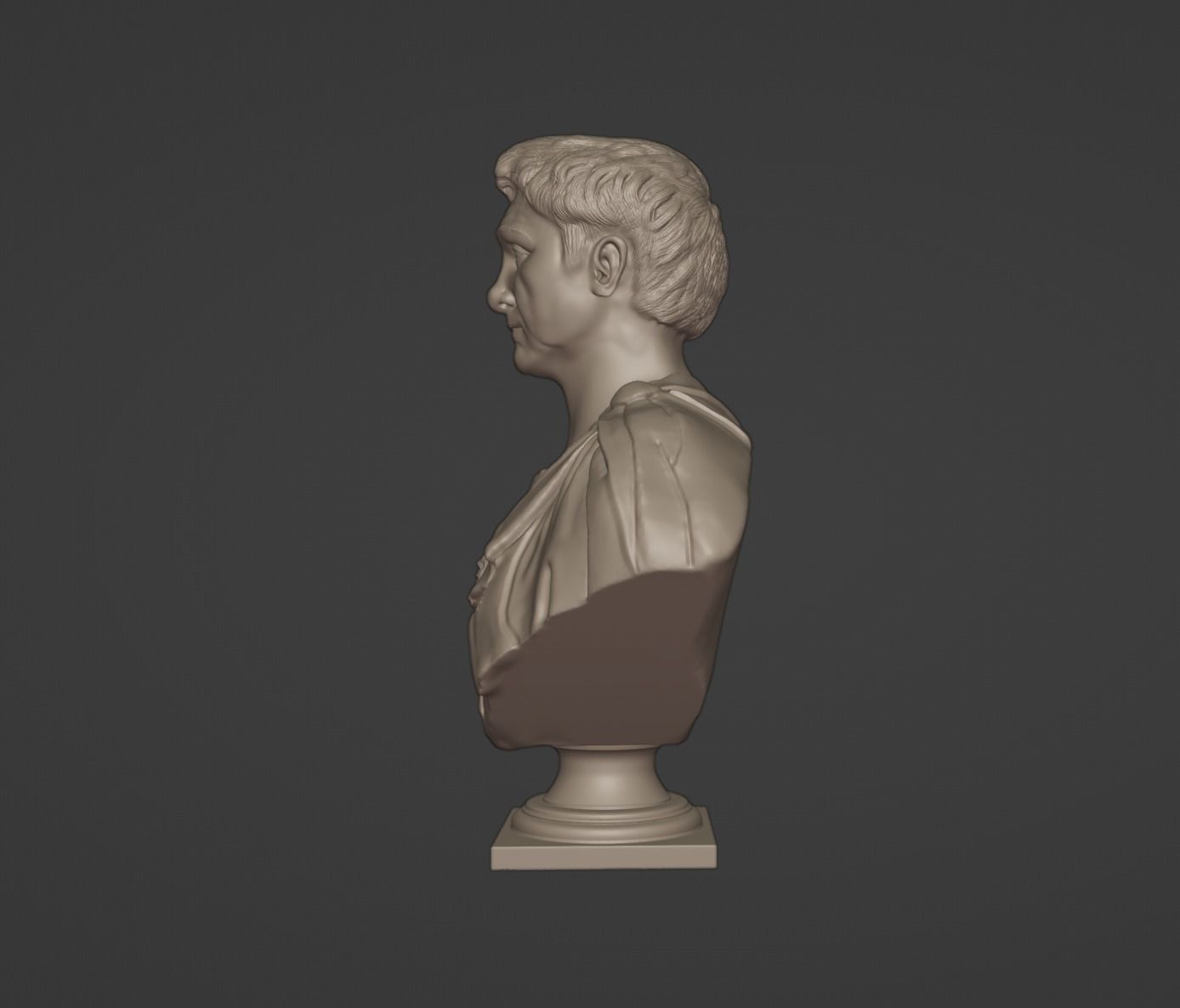 Pompey the Great Bust 3D print model_3