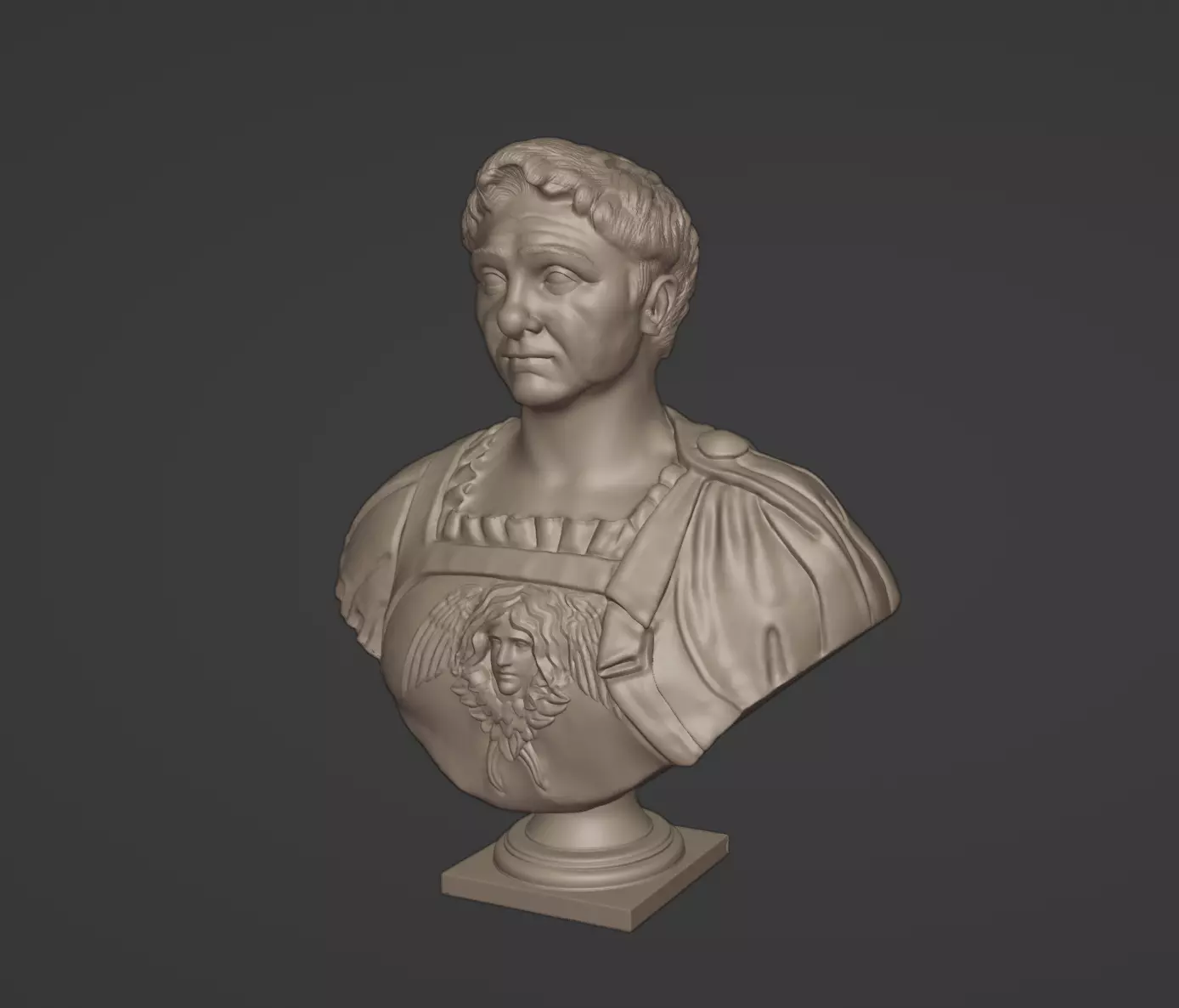 Pompey the Great Bust 3D print model_0