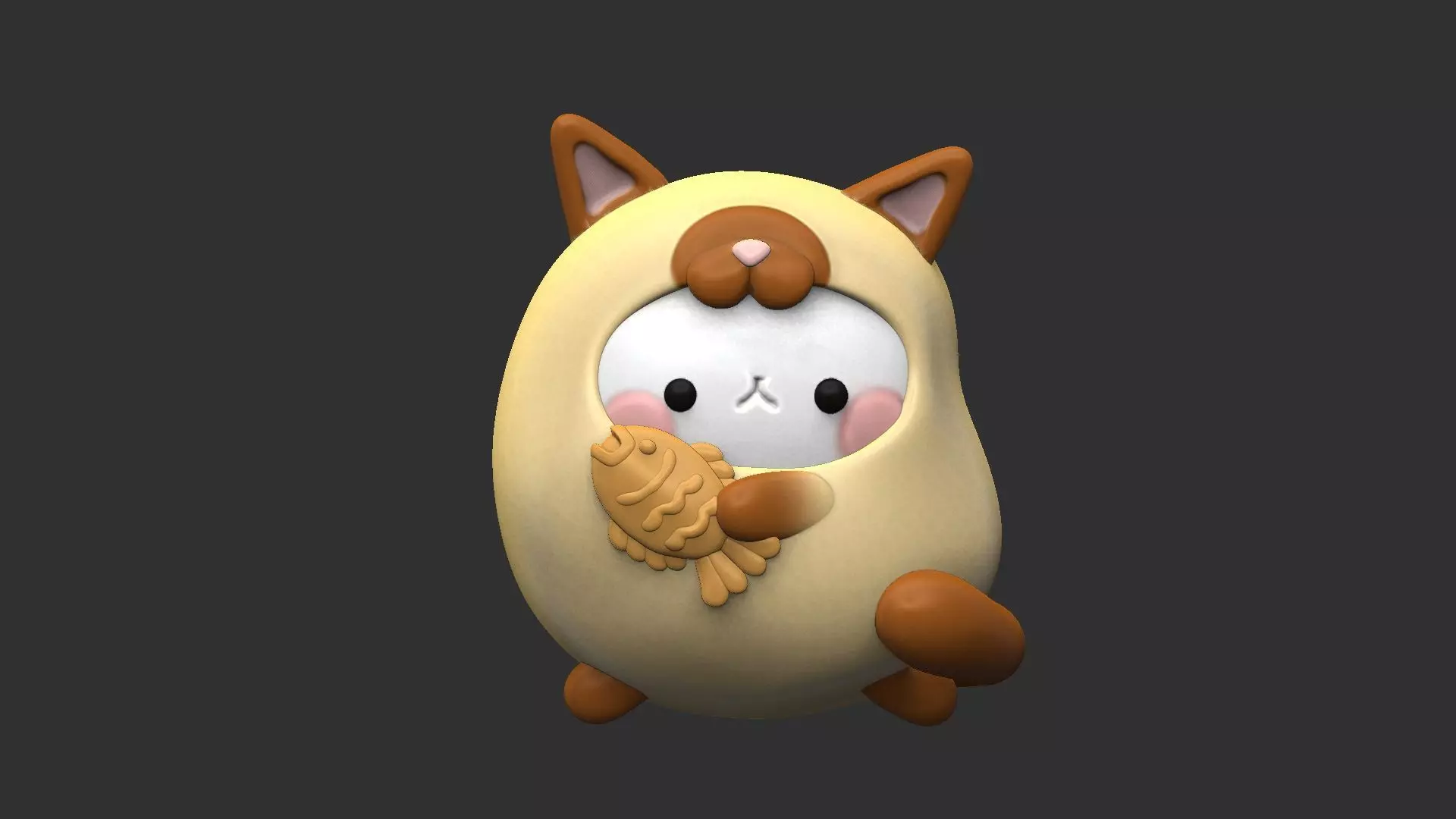 MOLANG RABBIT WHIT MAR 3D print model