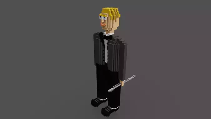 Flute man in tuxedo