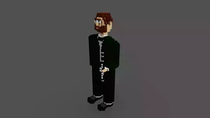 Clarinet man in tuxedo minecraft