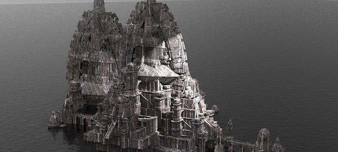 Wizards Dark Fortress 1 Kit bash  3D model