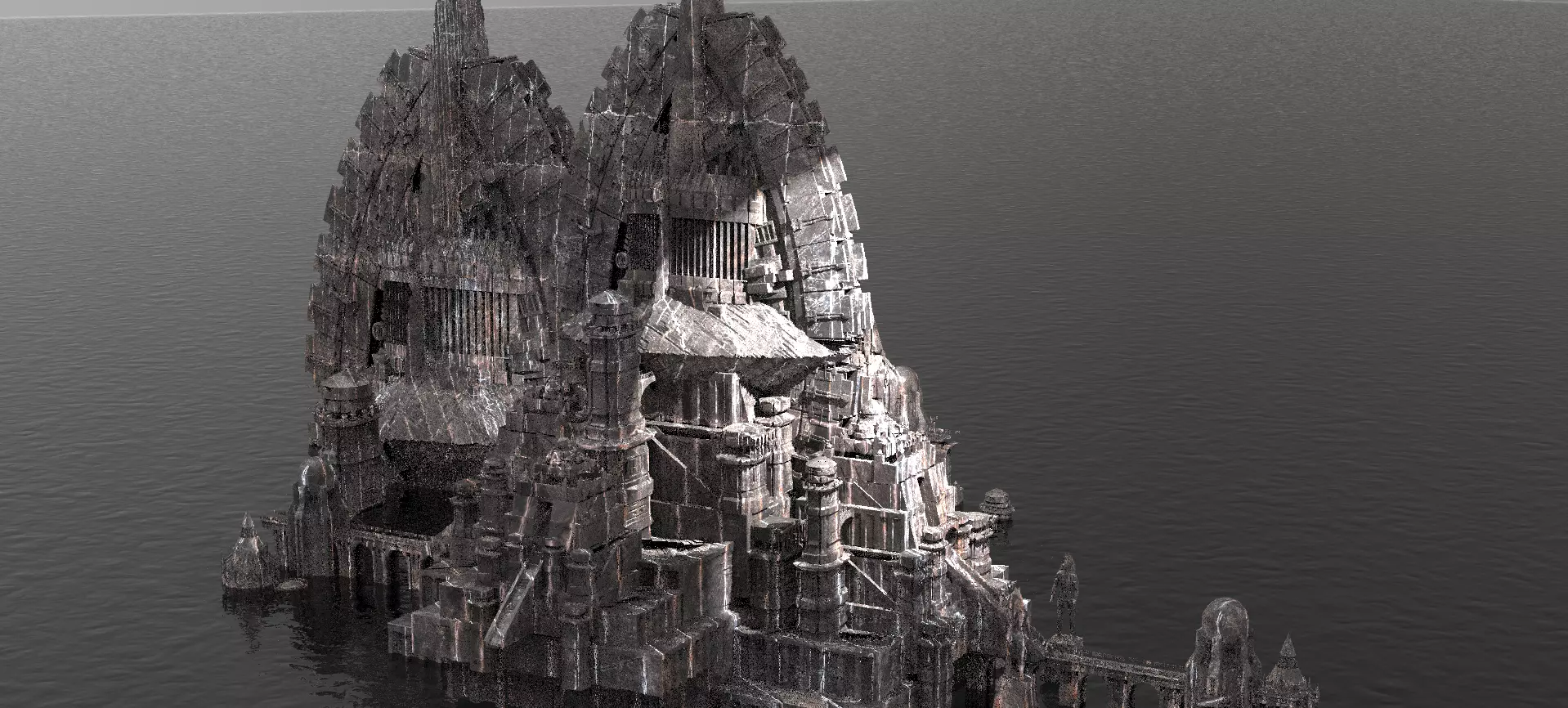 Wizards Dark Fortress 1 Kit bash  3D model_0