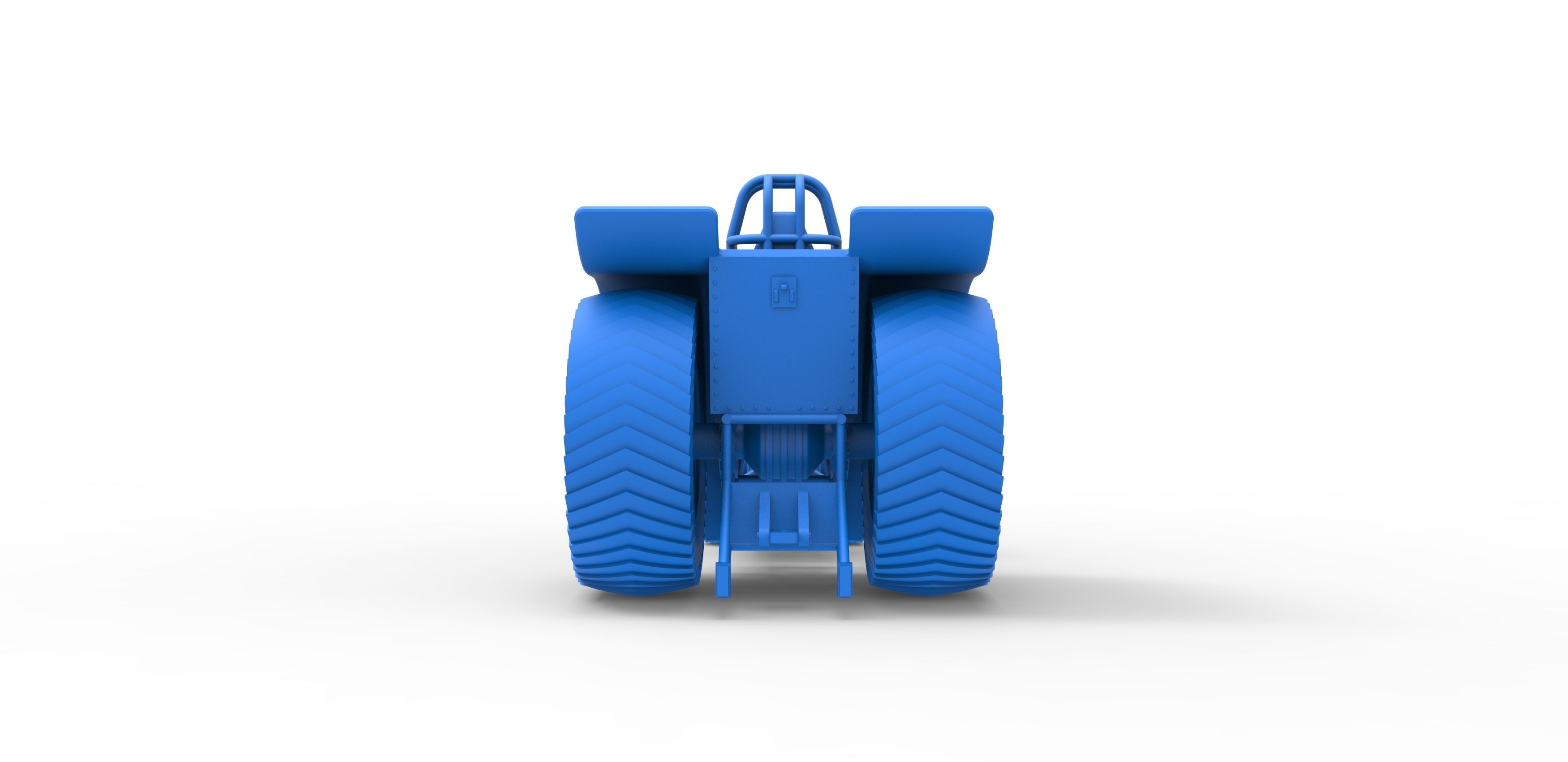 Fun short Super modified Pulling tractor Scale 1 to 25 3D print model_28