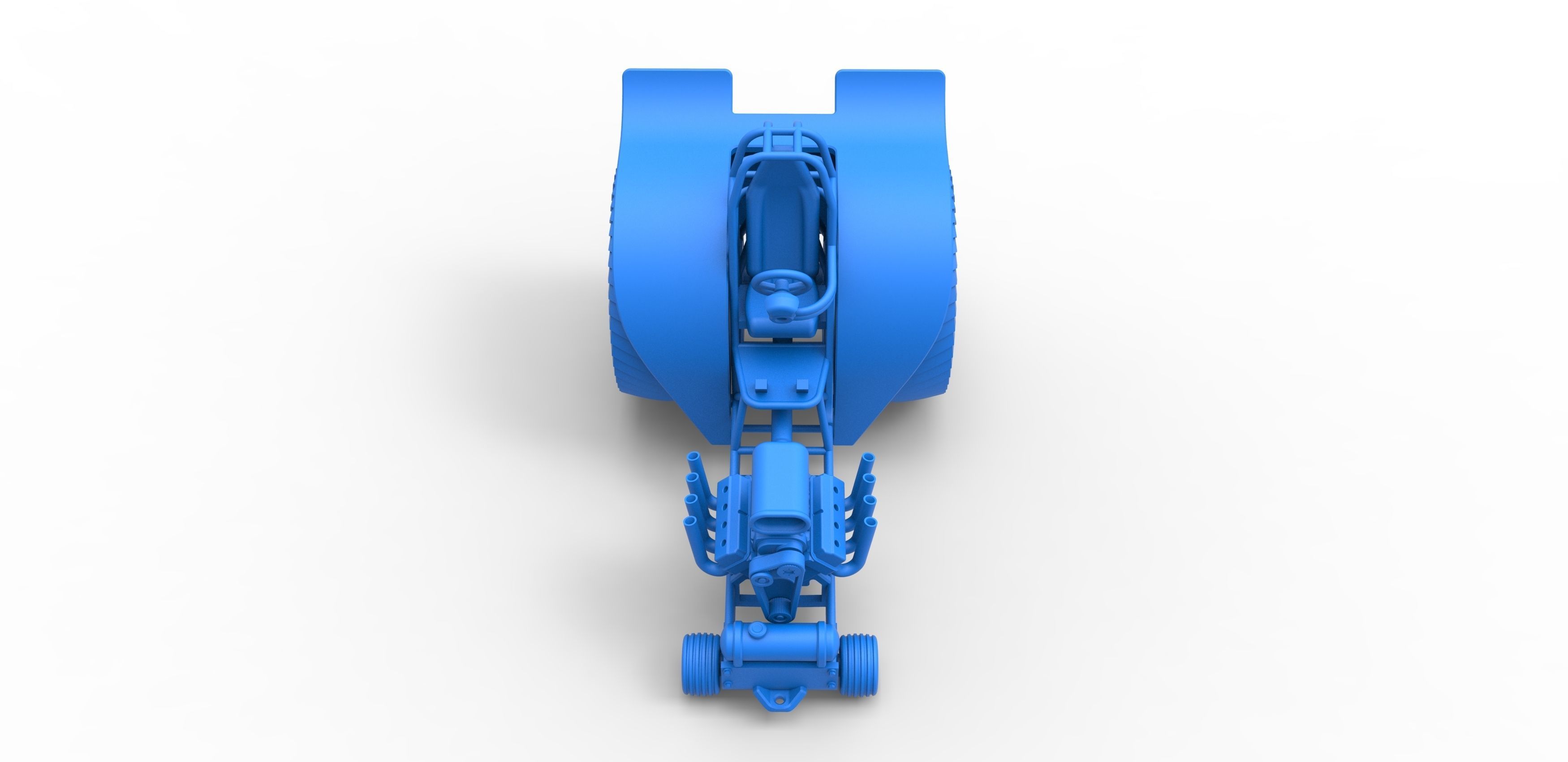 Fun short Super modified Pulling tractor Scale 1 to 25 3D print model_20