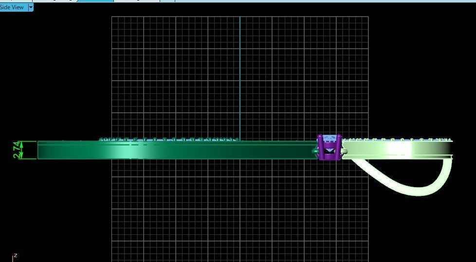 evening drop pendant with square stones 420 3D print model 3D print model_33