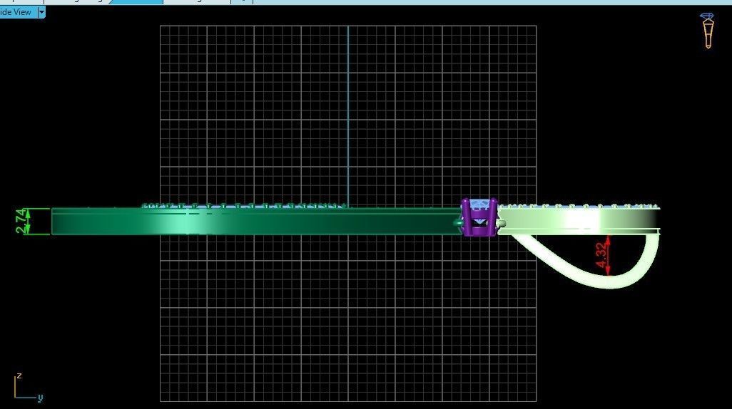 evening drop pendant with square stones 420 3D print model 3D print model_34