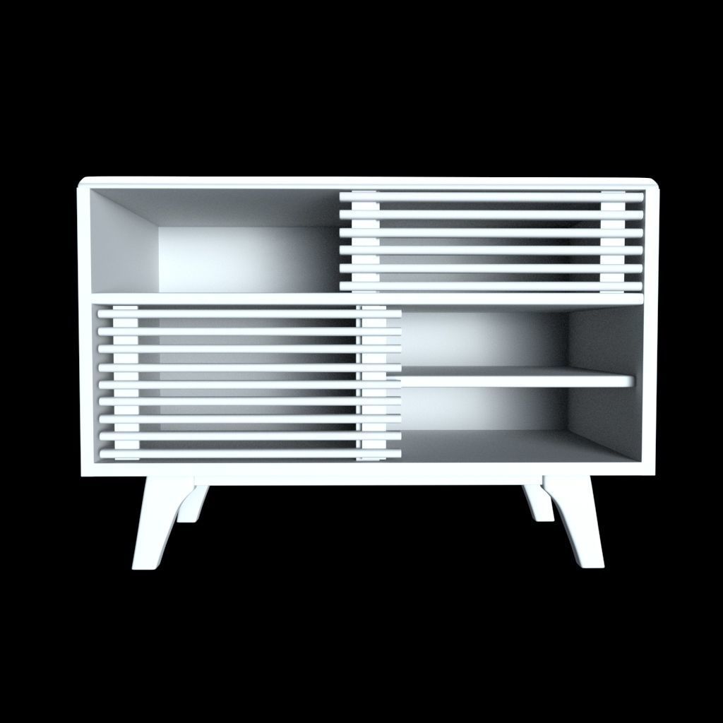 Display stand tv stand Low-poly 3D model_6