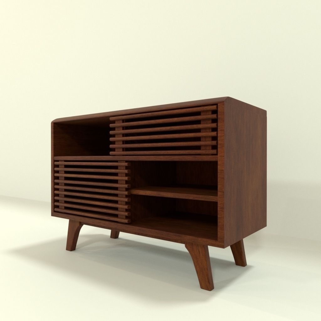 Display stand tv stand Low-poly 3D model_4