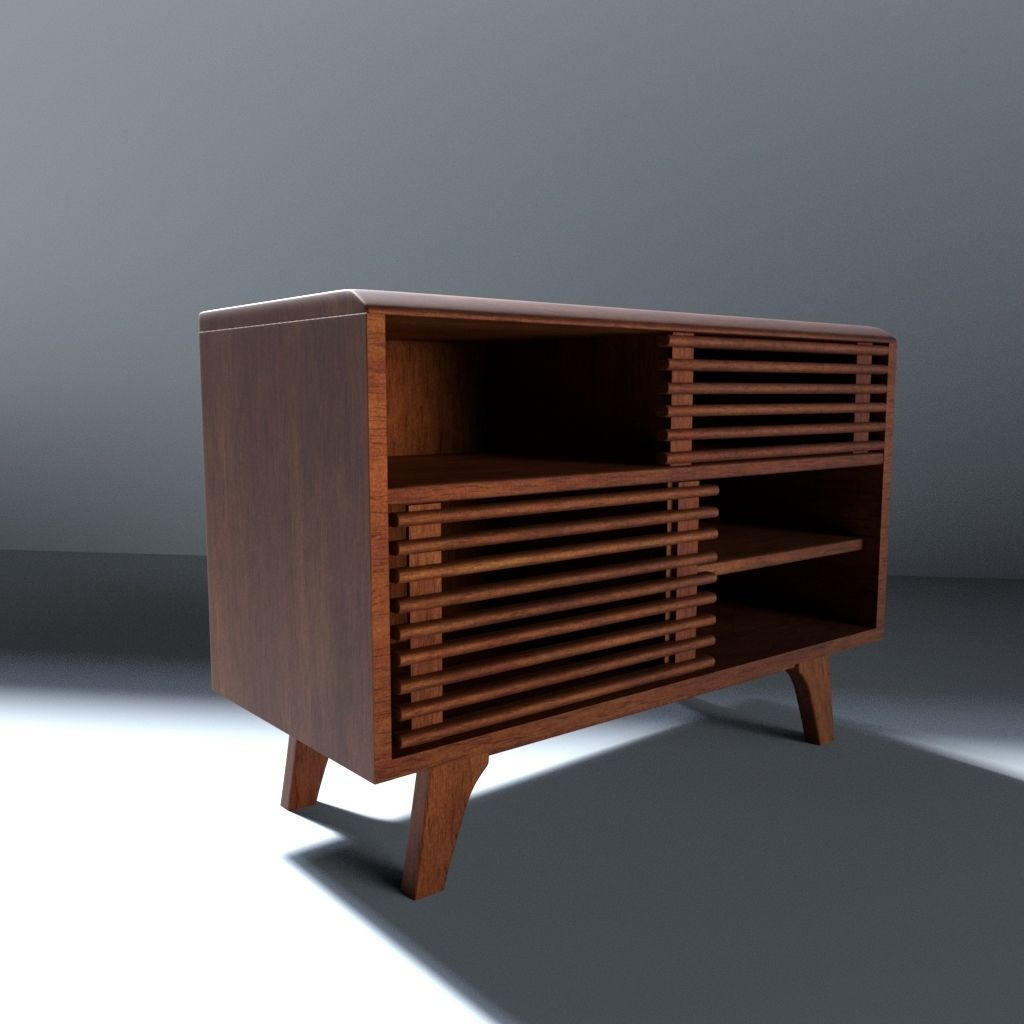 Display stand tv stand Low-poly 3D model_2