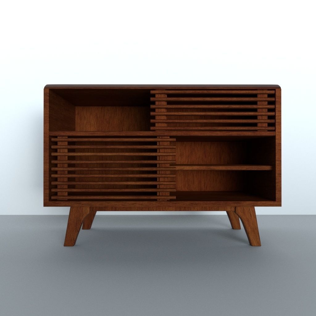 Display stand tv stand Low-poly 3D model_5