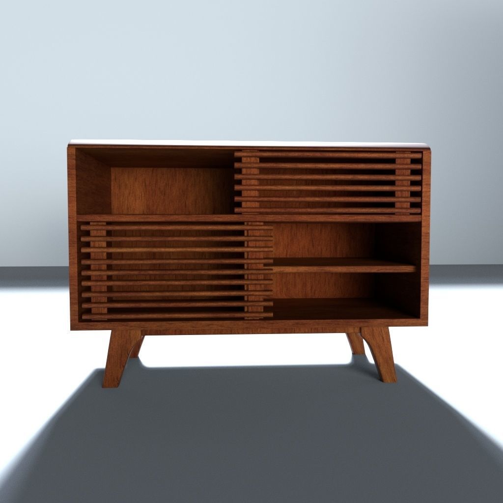 Display stand tv stand Low-poly 3D model_1