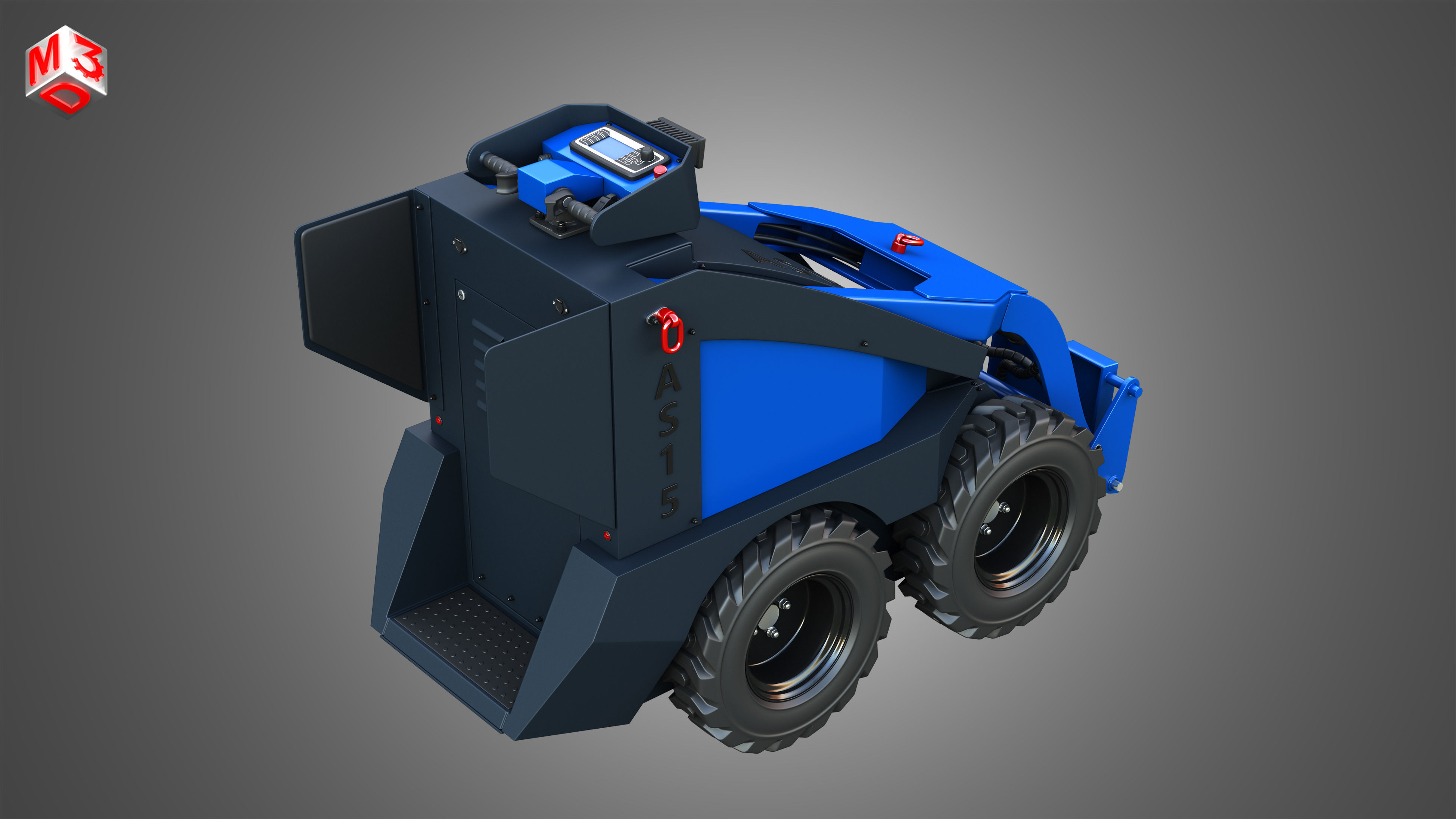 AS15 - Mini Skid Steer 3D model_17