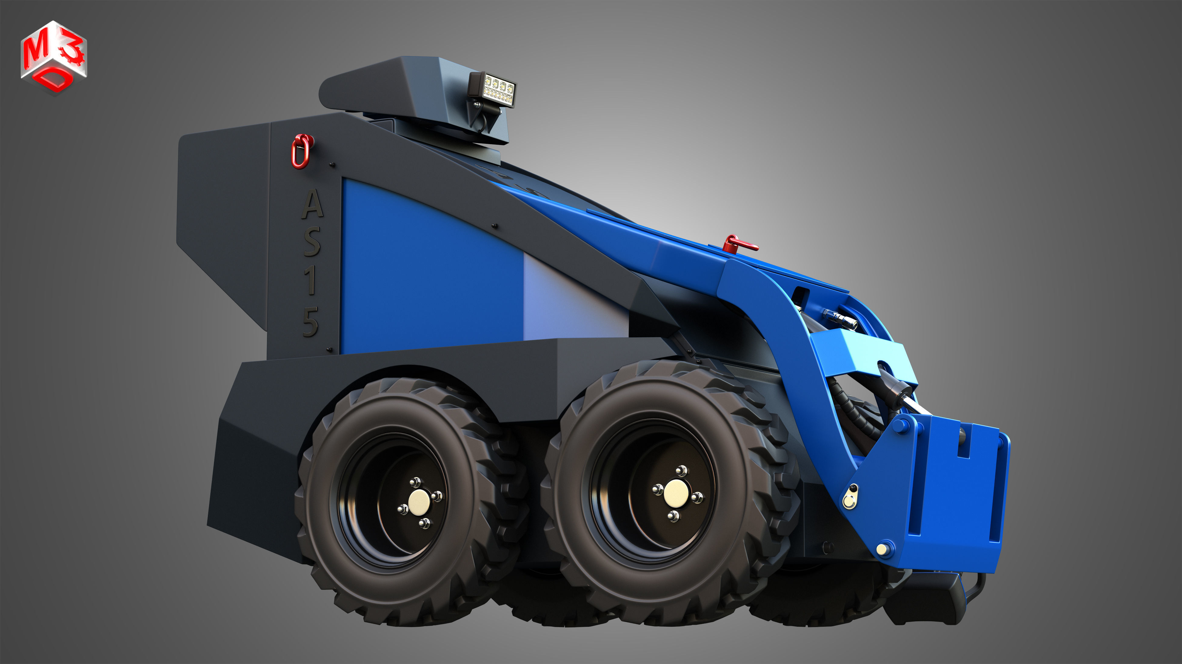 AS15 - Mini Skid Steer 3D model_12