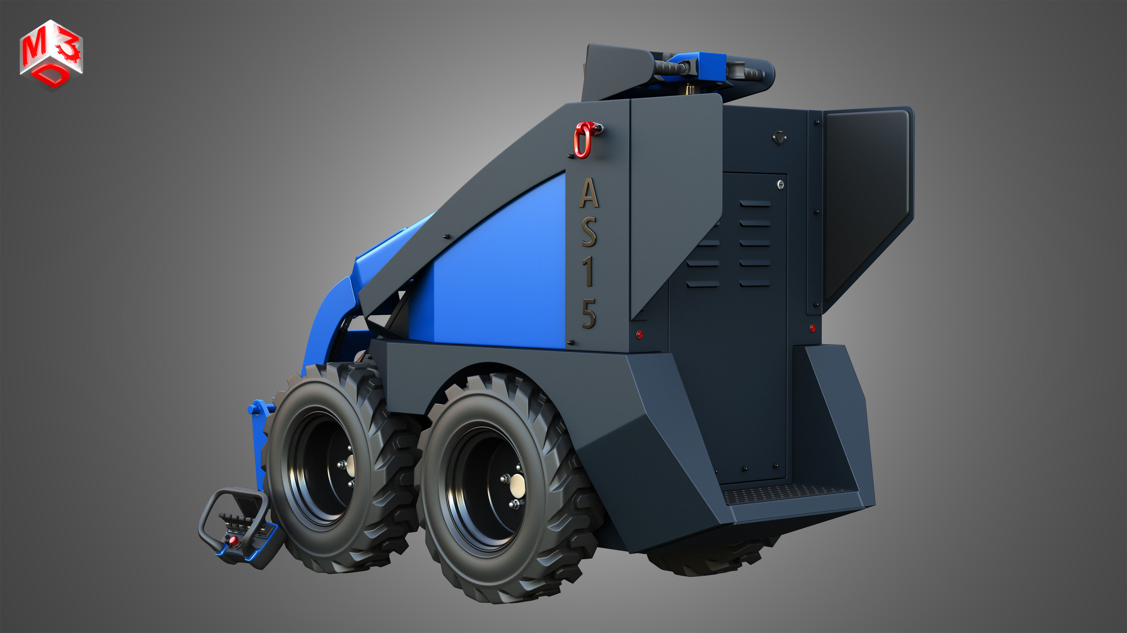 AS15 - Mini Skid Steer 3D model_6