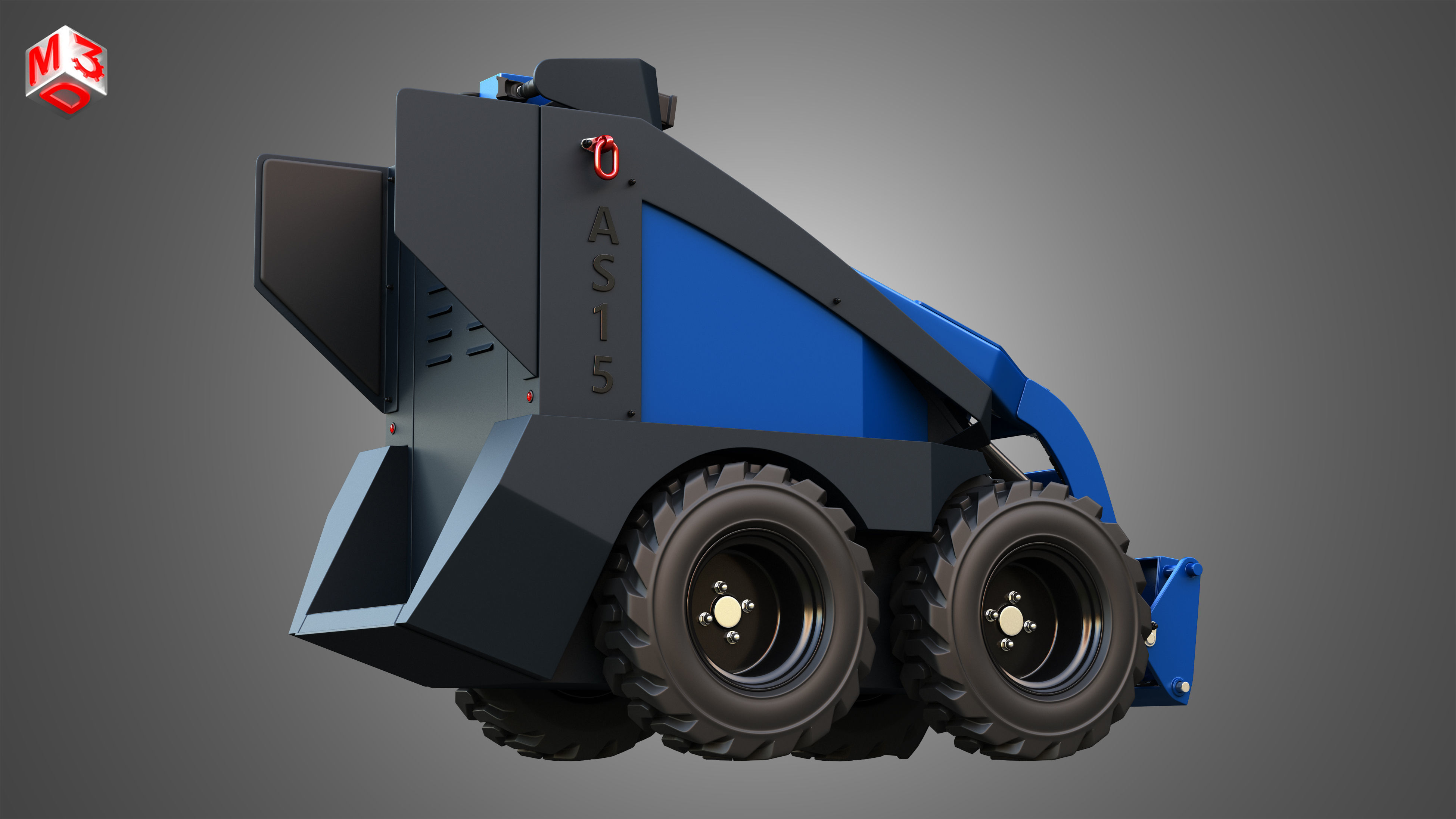 AS15 - Mini Skid Steer 3D model_11