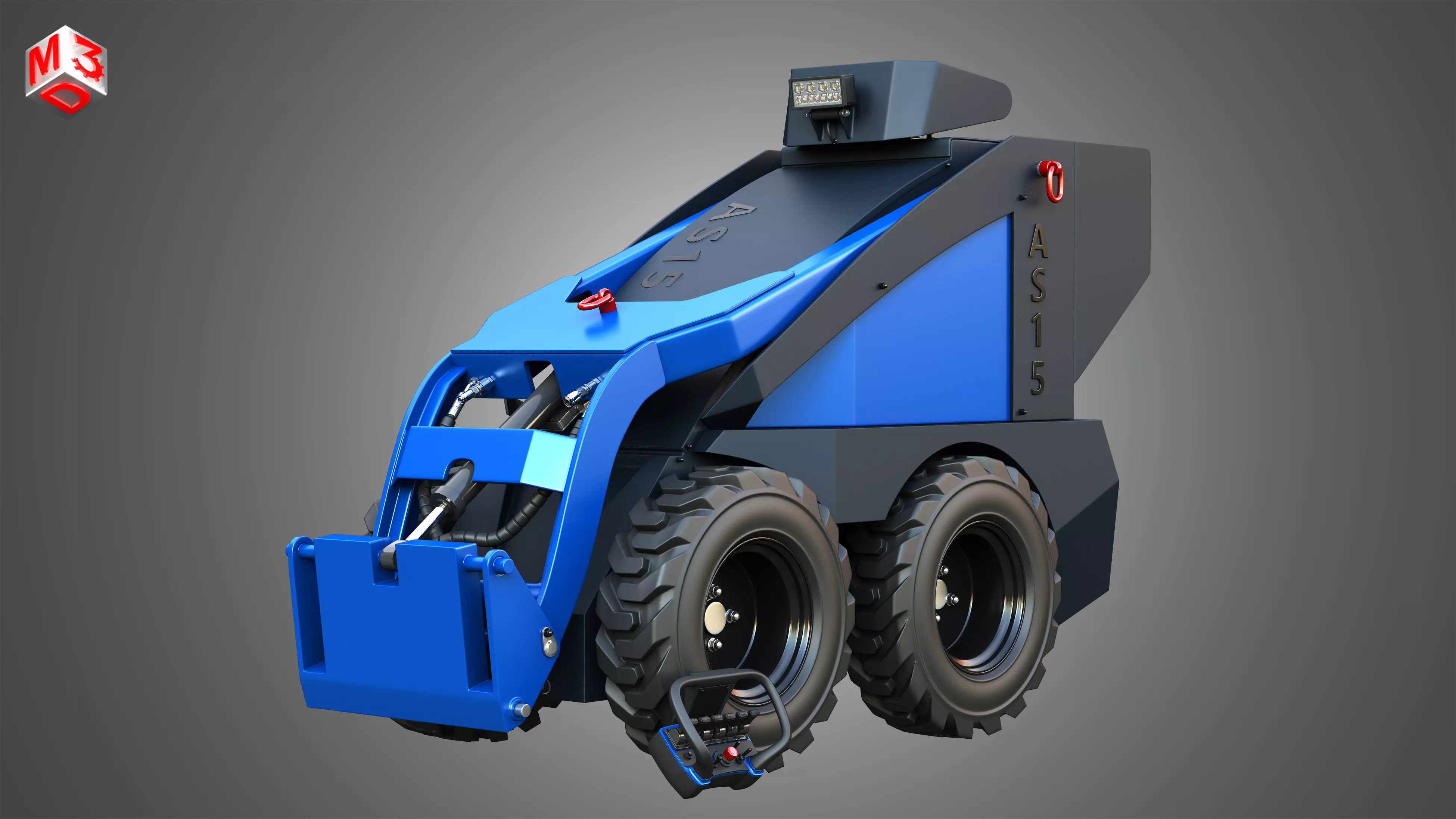 AS15 - Mini Skid Steer 3D model_0